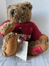 1997 Lane Bryant Collector’s Christmas Bear Red Sweater Home For Holidays 10” - £7.23 GBP