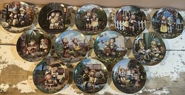 Vintage 1990 Set Of 12 M.I. Hummel Little Companions Plates - The Danbur... - $924.84 MXN