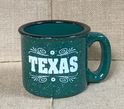 Texas Ware Green Speckled Confetti Heavyweight Coffee Mug Cup Rustic Far... - $22.77