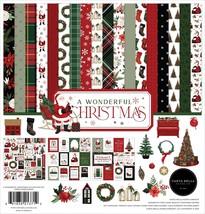 Carta Bella Collection Kit 12&quot;X12&quot;-A Wonderful Christmas - £18.15 GBP