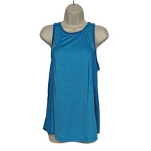 Avia Womens Racerback Tank Top Small Blue Scoop Neck Activewear - £15.56 GBP