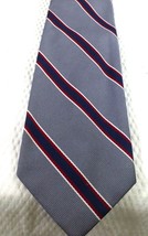 VTG Gray &amp; Red Striped Tie Made Expressly For Vicarys West Reading By Pr... - $19.00