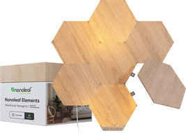 Nanoleaf Elements Wood Look Smarter Kit- 7 Panels - £302.04 GBP