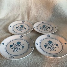 Noritake Blue Haven Progression China 9004 Set of 4 Bread &amp; Butter Plates 6 1/4&quot; - £14.54 GBP
