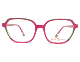 Etnia Barcelona Eyeglasses Frames TIMANFAYA FUGR Green Pink Hexagon 53-15-142 - £95.39 GBP
