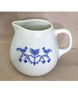 Gaetano Studio Art Pottery Perched Blue Birds Pitcher Jug Cottagecore Fa... - £18.59 GBP