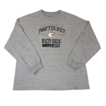 Pawtucket Red Sox 2013 Pawsox Baseball Grey Long Sleeve T Shirt Mens Siz... - $41.69 CAD