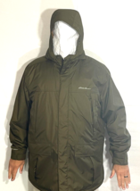 Eddie Bauer Weatheredge Waterproof Lined Winter Coat Parka 2XL - Army Green - £62.01 GBP
