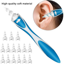 Ear Cleaner Wax Remover Tool 16 Replacement Spiral Silicone Earwax Remover,  - £6.25 GBP