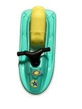 Vintage Polly Pocket Blue &amp; Yellow Jet ski mfg for McDonalds 2003 Cake Topper - £7.89 GBP