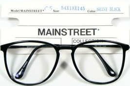 New Mainstreet C5 Shiny Black Eyeglasses Glasses Plastic Frame 54-18-145mm - £9.74 GBP