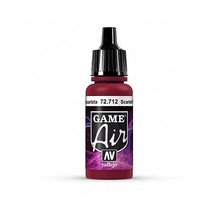 Vallejo Game Air 17 ml Acrylic Paint - Scarlett Red  - $13.00
