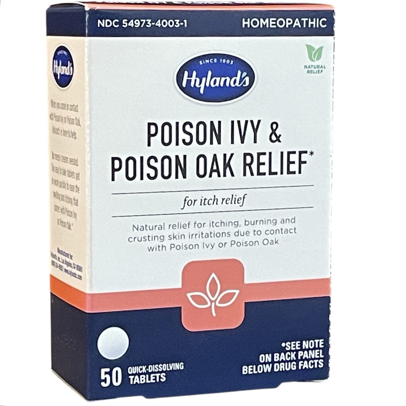 Hyland&#39;s Poison Ivy and Poison Oak Itch Relief Homeopathic 50 Tablets New - $69.15