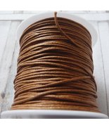 1 Roll Brown 80 Yards Waxed Cotton Cord, 1mm Wide Thread, Rope for DIY J... - £14.07 GBP