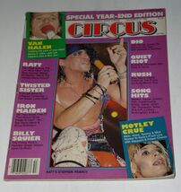 RATT Motley Crue RUSH Circus Magazine Vintage 1985 Iron Maiden DIO Billy Squier - $19.99