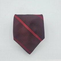 Mens Necktie Formal Donna Karen 57&quot;Lx4&quot;W Maroon Red Neck Tie New Silk Vi... - $8.99