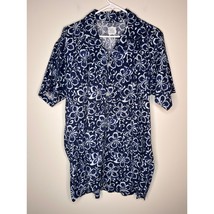 Polo Ralph Lauren Blue Watercolor Floral Resort Old Money Hawaiian Shirt M - $28.00