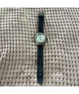 Ladies GRUEN Silver Tone/MOP &amp; Blue Denim Crystal Bezel Watch,, Analog, ... - $20.55 CAD