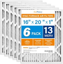 Lotfancy 16X20X1 Air Filters, Merv 13, Actual Size: 15.75 X 19.75 X 0.75 Inches - $64.99