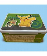 Pokémon Green Empty Tin Box - Pikachu &amp; Turtwig Collectible (20x14x8.5cm)! - $48.02 CAD