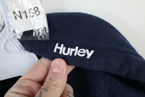 Vtg Hurley Surfing Mens Large Faded Spell Out Hooded Flannel Button Shirt Jacket Item image 5