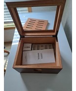 Cigar Humidor Jansfuren Spanish Cedar Handmade Cigar Box Glass Top humid... - £62.38 GBP