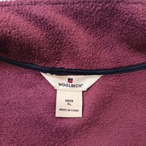 Woolrich Men's Mulberry Full Zip Fleece Sweatshirt Jacket Pockets Outdoors Sz XL image 3