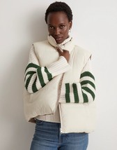 Madewell ladies woven wutang reversible puffer vest down alternative NEW XS - £106.61 GBP