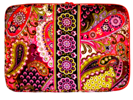 Vera Bradley 17&quot; Laptop Sleeve in Very Berry Paisley (2011) Perfect Condition! - £24.81 GBP