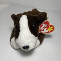 Ty Beanie Babies Bruno the Dog dob September 12 1997 Creased Paper Hang tag - £8.96 GBP