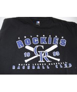 Colorado Rockies 1993 MLB T-Shirt Mens Size Large Black Purple Inaugural... - £11.29 GBP