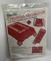 Bucilla Christmas Needlecraft Hostess Apron Stamped Cross Stitch Kit New Vintage - £8.77 GBP