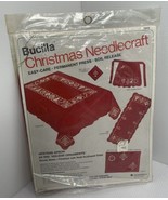 BUCILLA CHRISTMAS NEEDLECRAFT HOSTESS APRON STAMPED CROSS STITCH KIT New... - £8.78 GBP