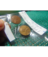 PAIR 1941 WHEAT PENNIES` both NO MINT MARK` ONE IS SPECKLED OTHER VERY RED - $300.00