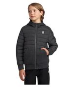 Hurley Boys Girls Jacket Black Hybrid Full-Zip Water Resistant Lined Hea... - $62.73 CAD