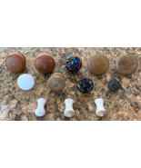 Mixed Lot of 12 Drawer Pulls Cabinet Knobs Hardware - Wood, Metal, Porce... - €12,18 EUR