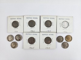 Lot 12 Buffalo Nickels Various Dates some sleeved, some loose - $39.59