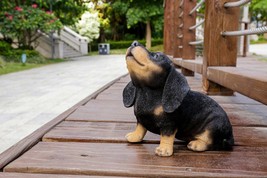 Howling Dachshund Puppy Statue (Hi-Line Exclusive)-Garden Statue, Garden... - $31.99