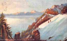 Crater Lake Mt Scott Southern Oregon 1910 Tuck postcard - £5.44 GBP