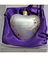 Vtg Fancy Feast 2008 Cat Christmas Ornament Cat on heart Dated Collectible - £10.59 GBP