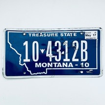 2017 United States Montana Carbon County Passenger License Plate 10 4312B - €10,31 EUR