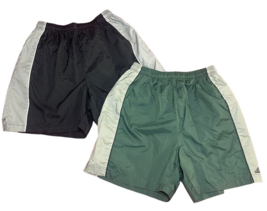 2 Vintage Adidas Men’s Athletic Swim ? Shorts Mesh Lined w Pockets Size Large - £26.03 GBP