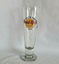 Hard Rock Cafe Aspen Save the Planet Souvenir Tall Pilsner Beer Glass - £7.36 GBP