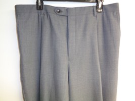 Hart Schaffner Marx Size 35 Reg Gray Wool Dress Pleat Pants New Mens Clo... - $107.91
