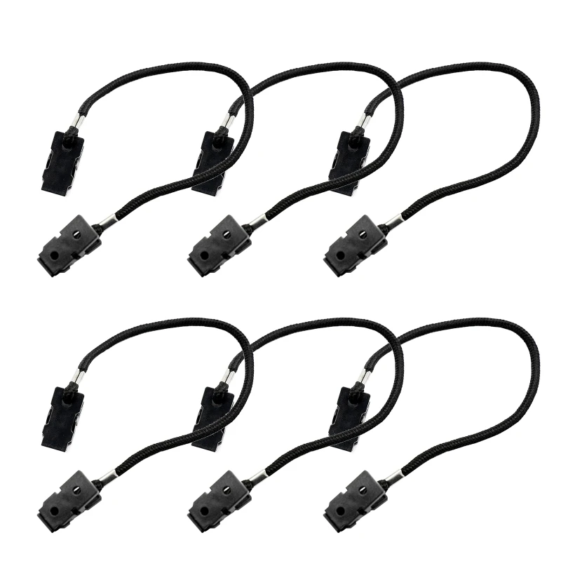 6Pcs Outdoor Anti-lost Cap Retainer Hat Shirt Clips Lanyard Cord Rope Windproof  - £82.92 GBP
