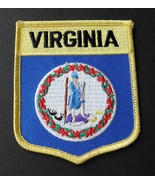 VIRGINIA EMBROIDERED SHIELD PATCH IRON ON 2.75 X 3 INCHES - £4.27 GBP