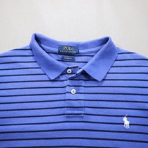 Mens Polo Ralph Lauren Polo Shirt Large L Blue Pony Logo Classic Core - £14.03 GBP