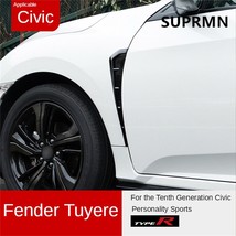 Suitable   tenth generation modified  fake tuyere decoration car stickers black  - £137.93 GBP