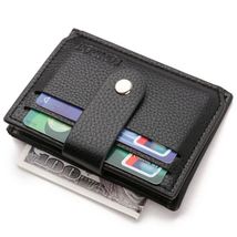 2020 Business Men Credit Card Bag Zipper &amp; Hasp Multifunction Coin Purse High Qu - £19.37 GBP