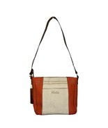 Relic By Fossil Purse Womens Handbag Color Block Pockets Small Cream Orange - £17.14 GBP